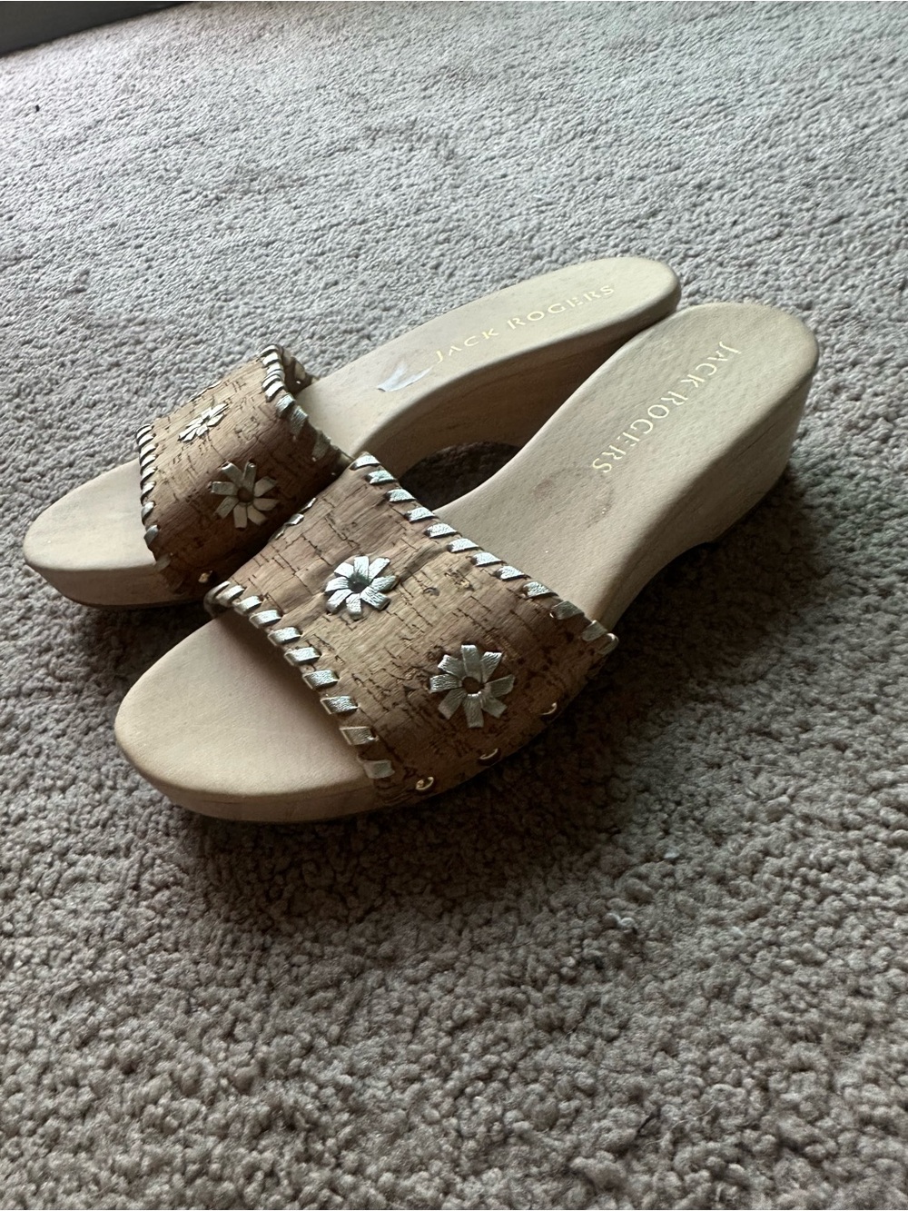 Jack Rogers Cork Slide Sandals 8.5 - Picture 3 of 7